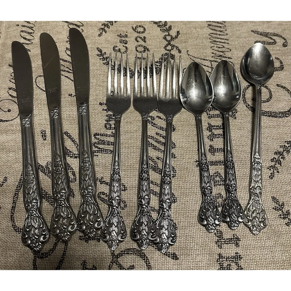 Versailles By MSI Vintage Stainless Steel Flatware 9 Pieces Made In Japan